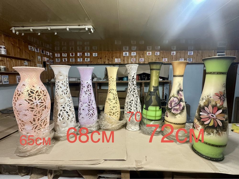 Керамические вазы высокие напольные (РАСПРОДАЖА)