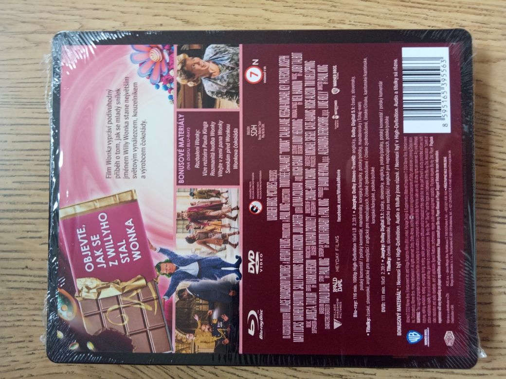 Wonka Steelbook bluray i DVD Dubbing i napisy PL nowy