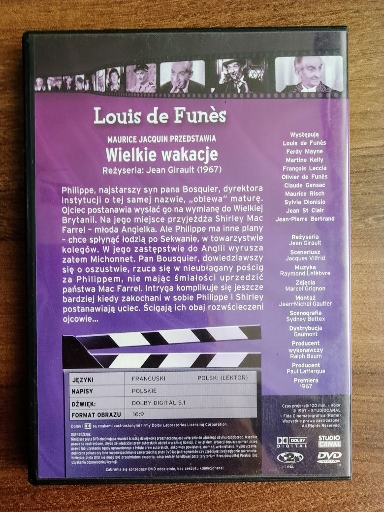 Louis de Funes, Wielkie Wakacje, Kolekcja Filmowa