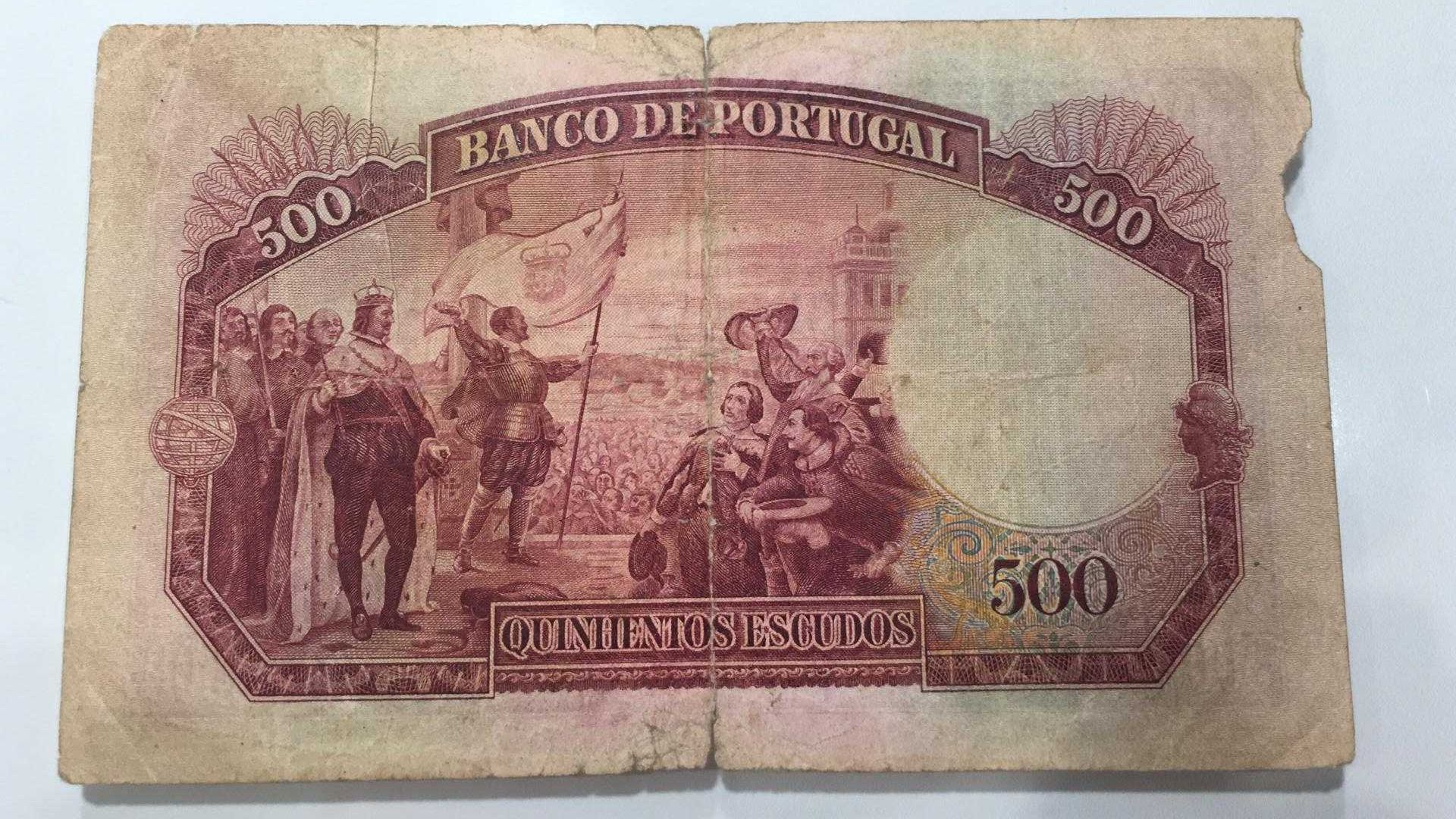 Nota Portugal - 500 Escudos 1952 OD 02827