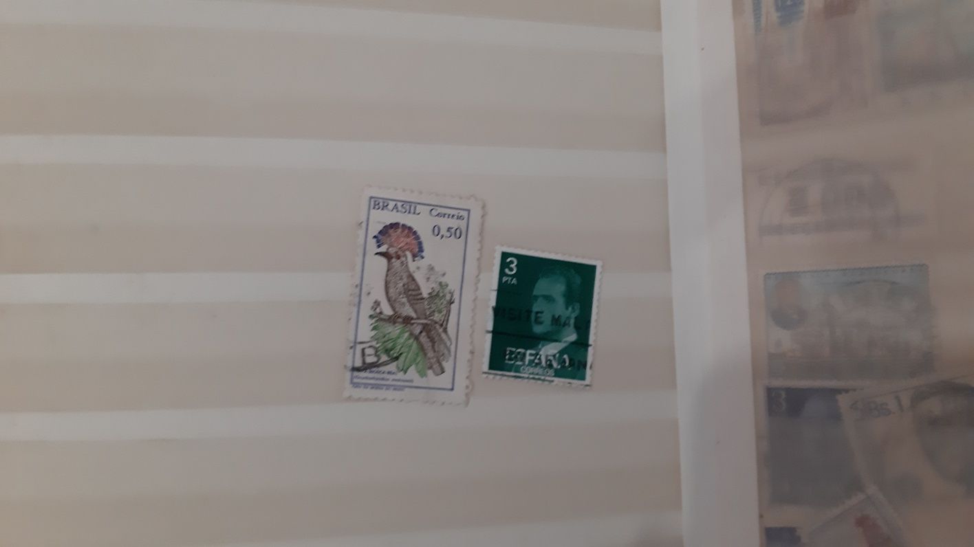 Álbum de sêlos filatelia com mais de 50 anos