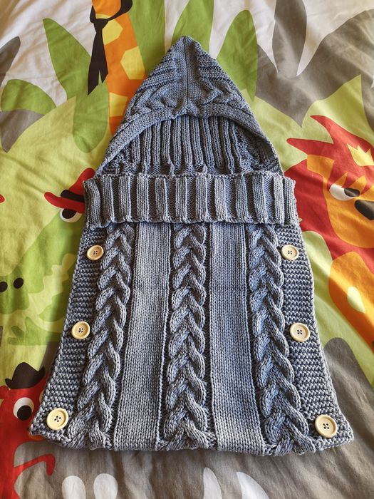 Saco de dormir bebé NOVO - rosa e cinzento