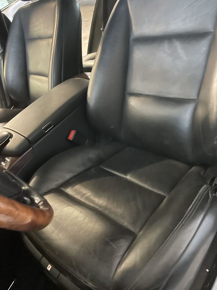 FOTELE kanapa CZARNA SKÓRA Mercedes S221 S LONG lift europa boczki wro