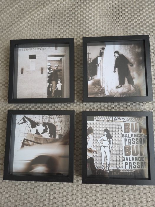Conjunto de 4 quadros para parede