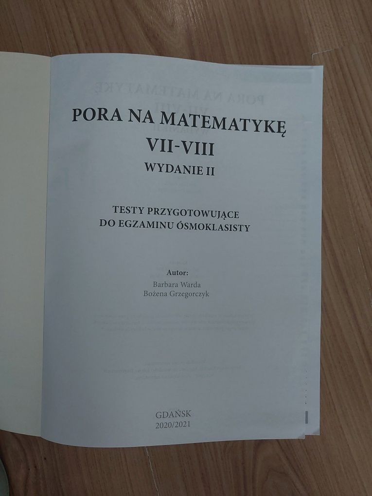 Pora na matematykę, testy egzaminacyjne