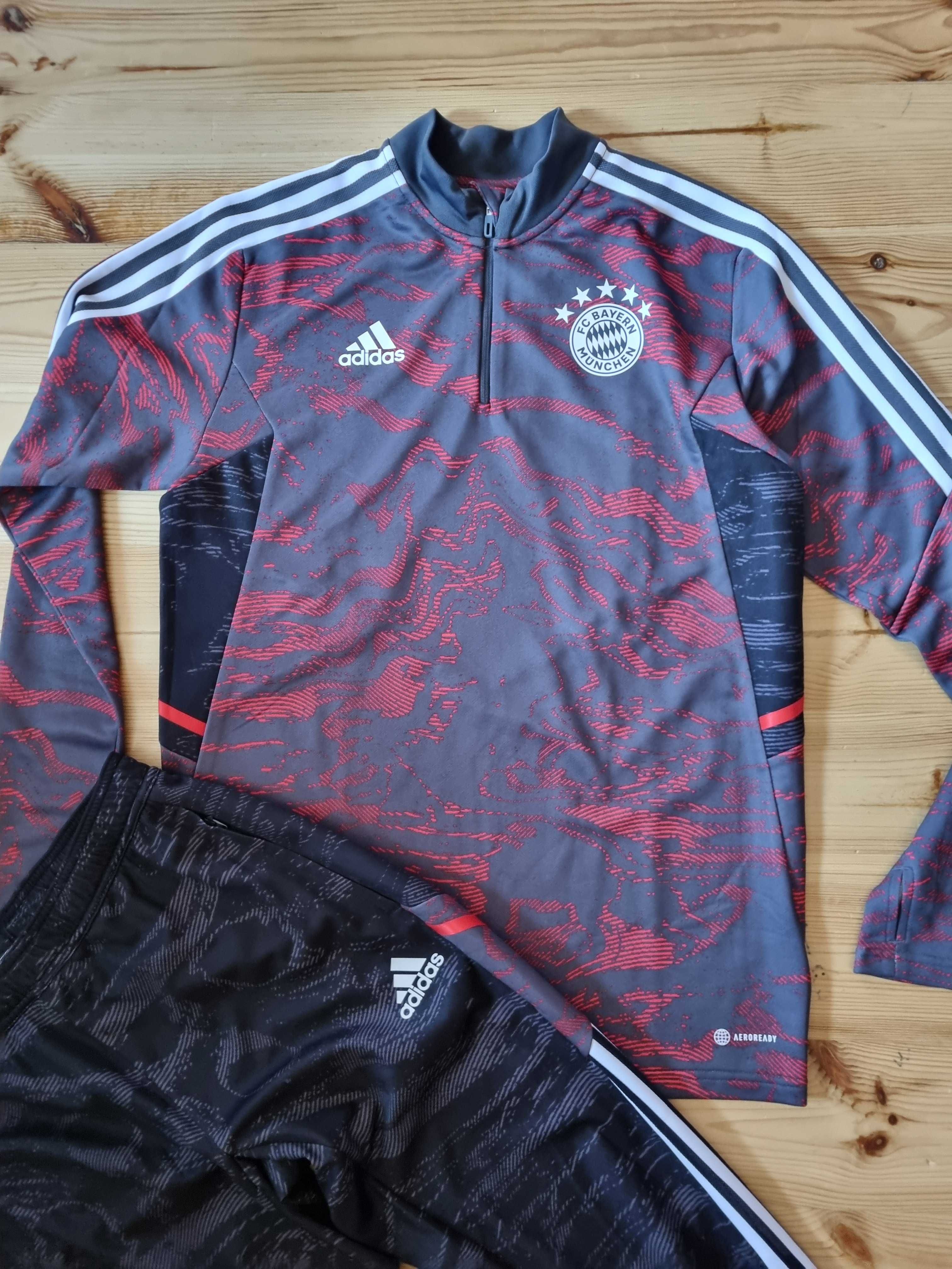 Nowy Dres Adidas Bayern Munchen 2023/2024 Bluza Spodnie r. M HF1395