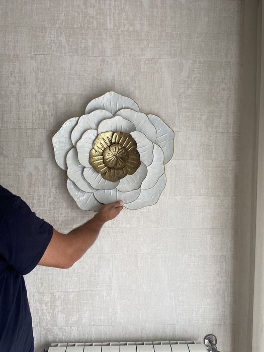 Peça decorativa metal, escultura, quadro