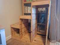 IKEA TROFAST Rama - półka, jasna sosna 94x44x91 cm DREWNO