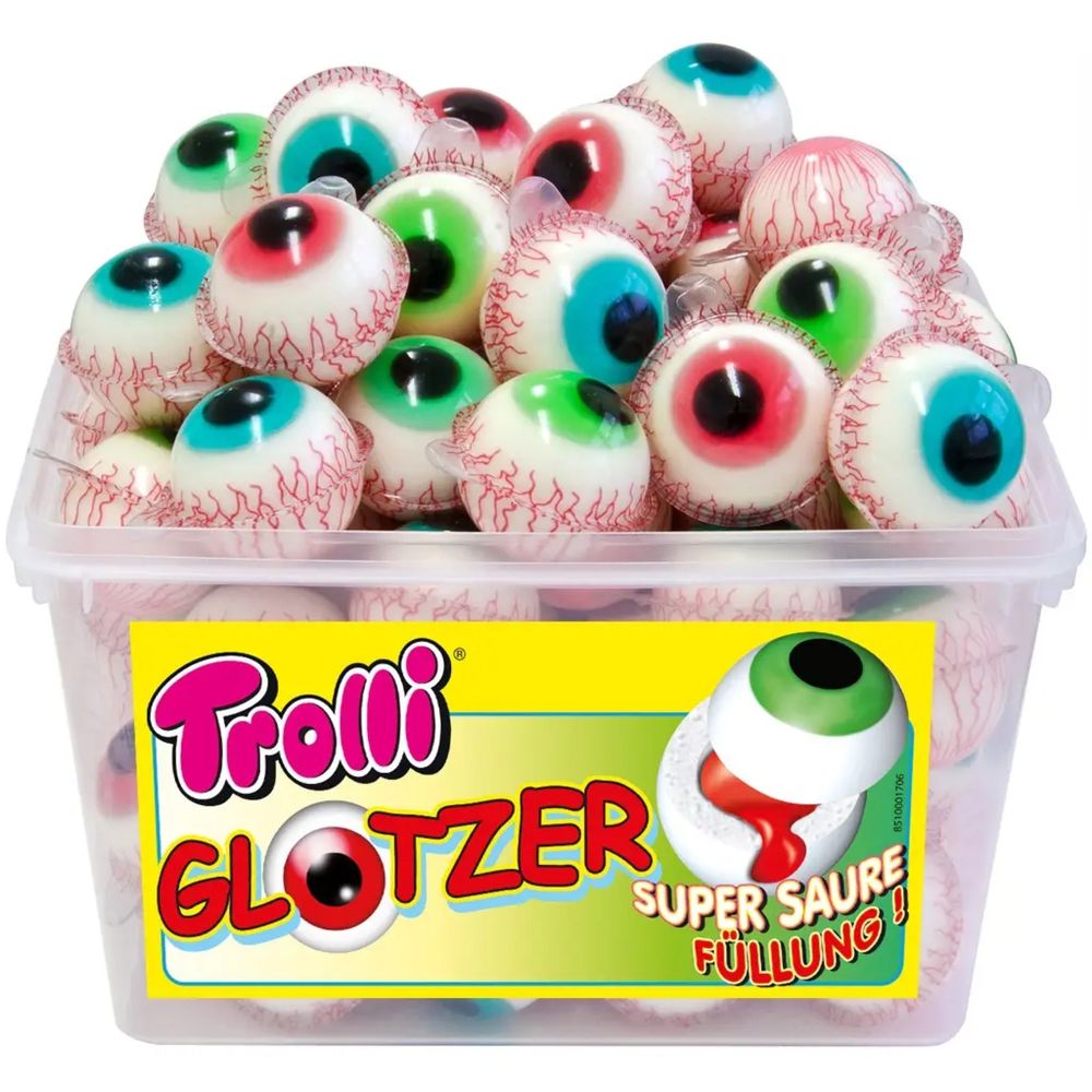 Желейные глаза Trolli Glotzer 60шт 1128г