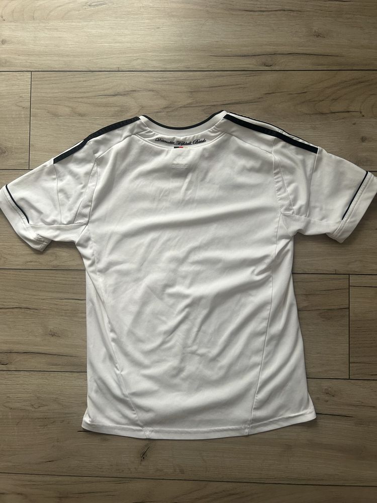 Biała sportowa bluzka dla chłopca Adidas