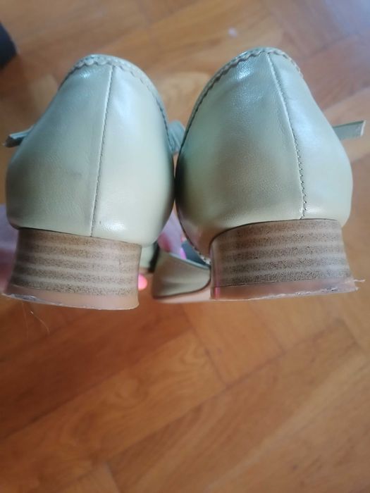 Czółenka letnie rozm 43 Bernardi jasna zieleń