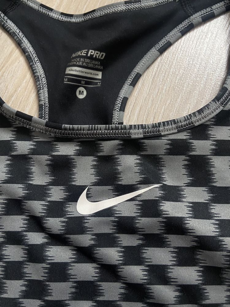 Sportowy stanik nike pro M dri-fit damski siłownia ubrania sportowe