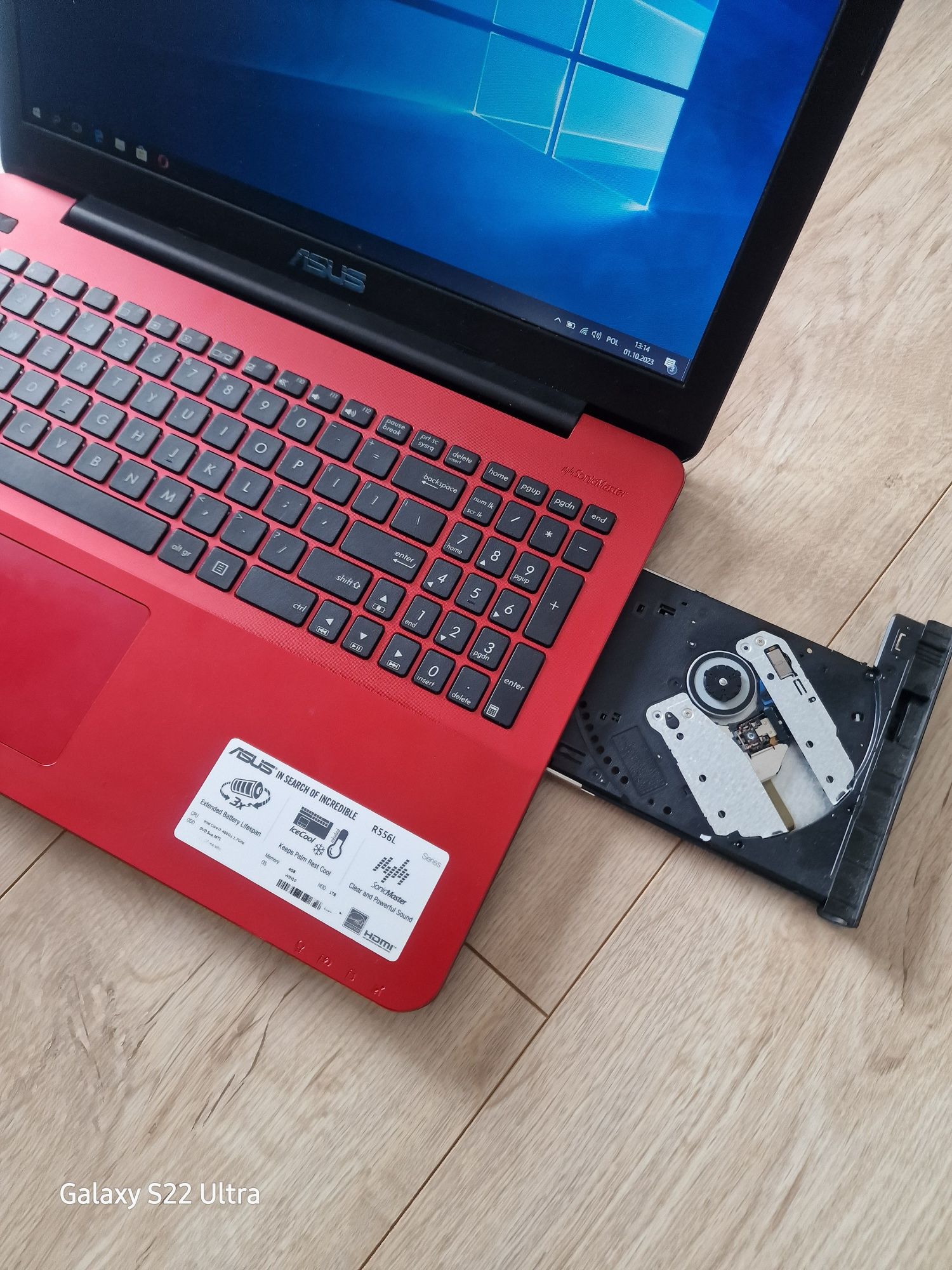 Asus R55L i3 , nowy dysk SSD 256GB,win10.