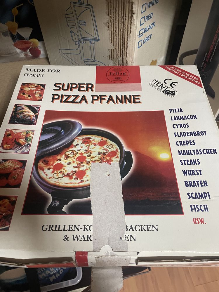 Paella pizza forno