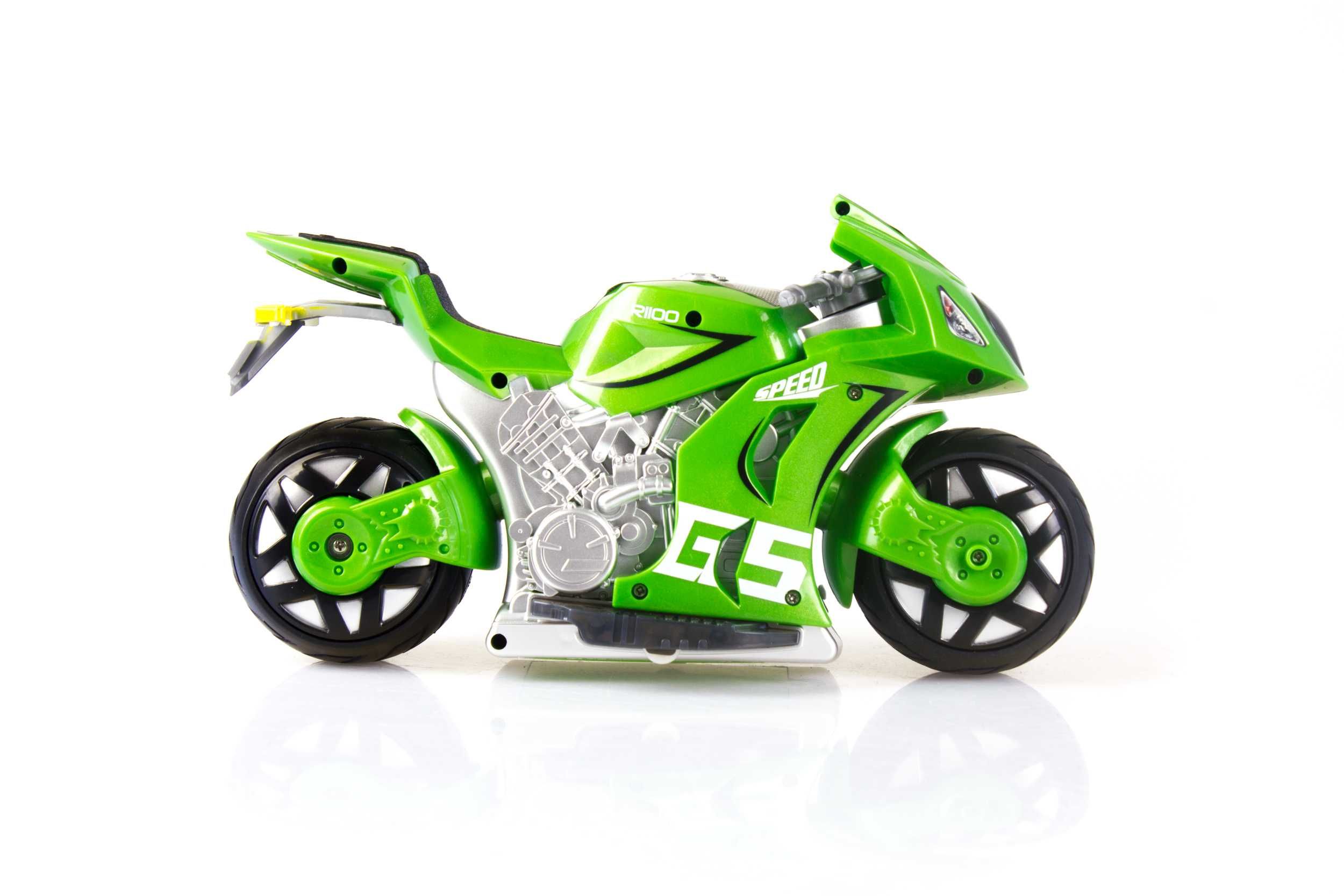 Duży 1:8 motor motocykl 30cm zdalnie sterowany PILOT Ścigacz RC 25km/h