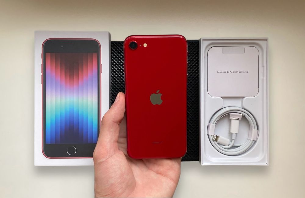 НОВЫЙ - iPhone SE 2022 - 128 гб - 100% АКБ - NEVERLOCK - PRODUCT RED