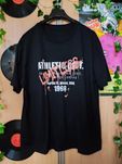 Czarny T-shirt z Nadrukiem Alternative Oversize L Miami Florida USA