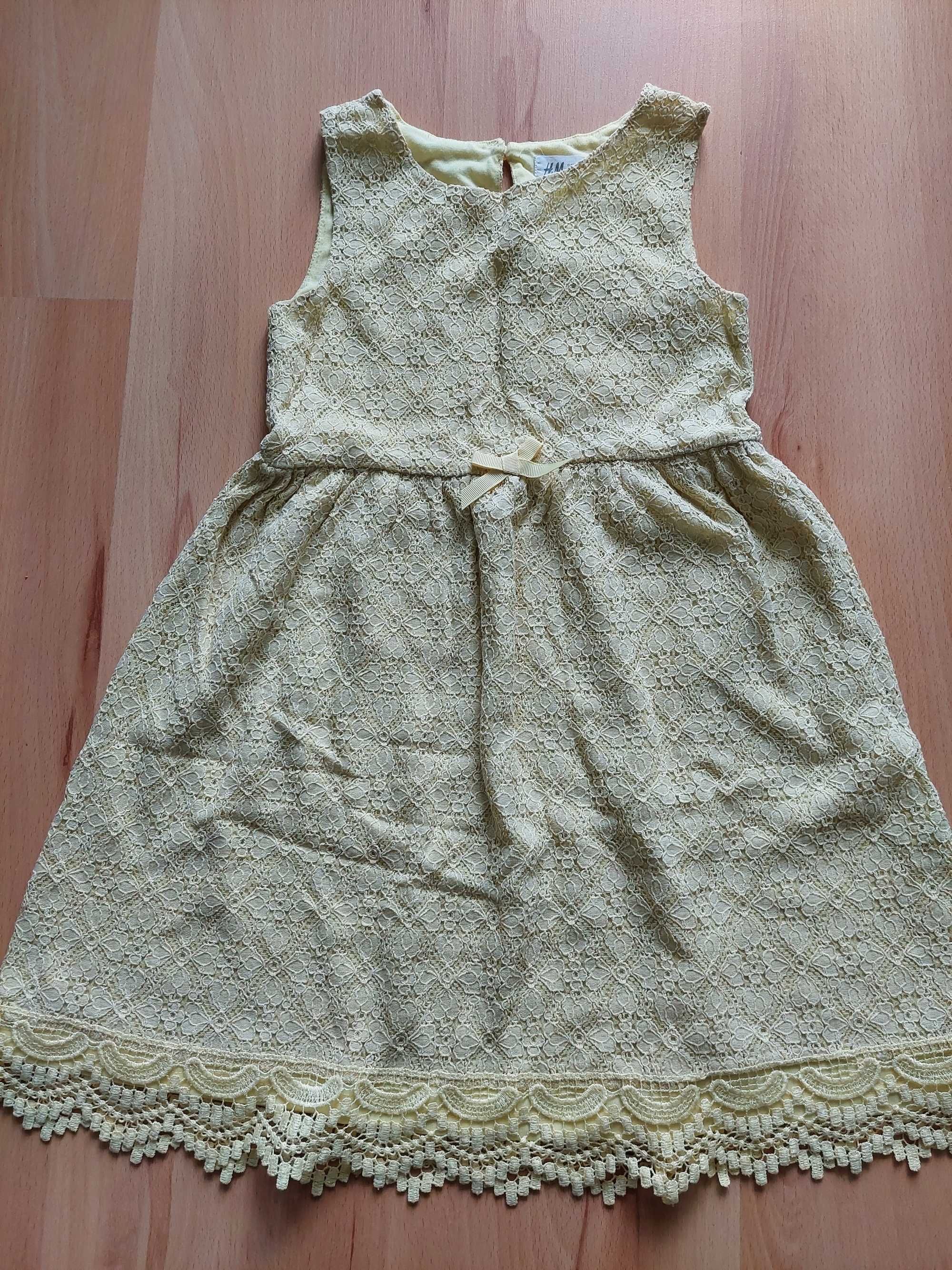 Żółta sukieneczka H&M