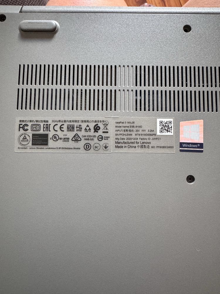 Lenovo Ideapad 3 uszkodzony na czesci