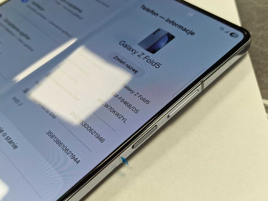 Samsung Galaxy Z Fold5/ 12GB/ 512GB/ Icy Blue/ Grade A + ładowarka