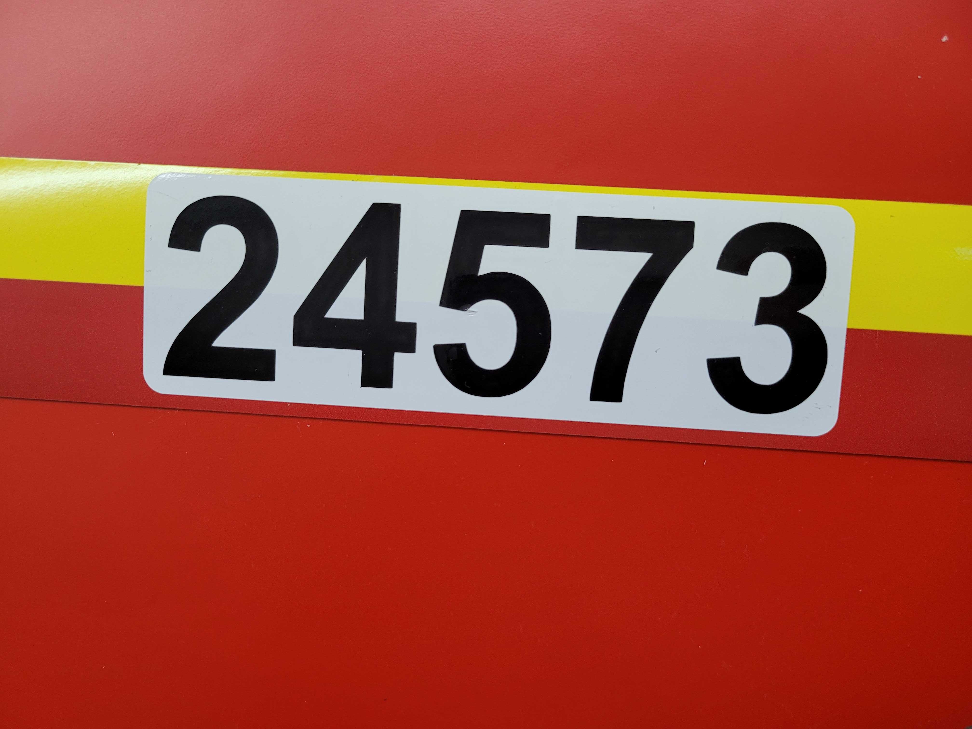 Naklejki Numer boczny oznakowanie  Taxi Warszawa
