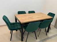 Nowy stół z krzesłami rozkładany 120×70  (rozkładanie 40 )