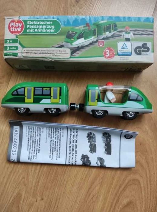 Lokomotywa Elektryczna z maszynistą na tory drewniane