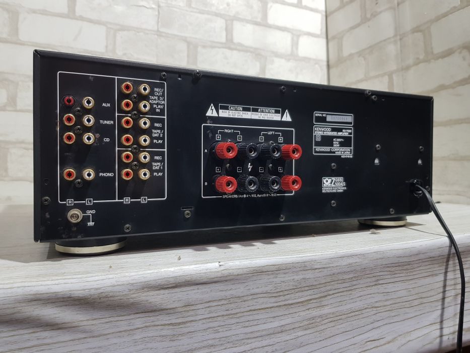 16 кг! Hi-Fi Стерео підсилювач KENWOOD KA-7020, *2x175 Вт, б/у з Німеч