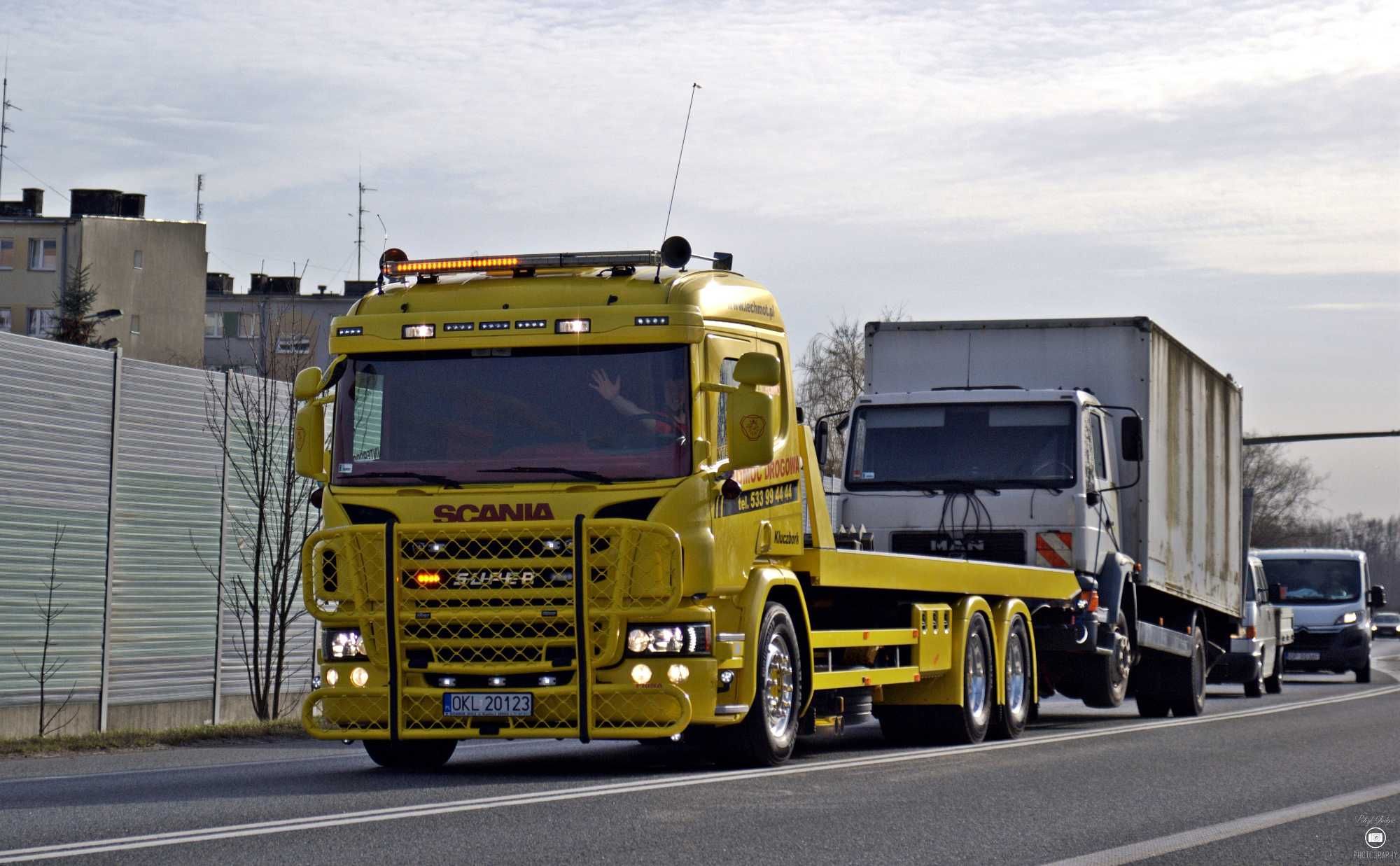 Auto laweta pomoc drogowa osob. TIR laweta Kluczbork,serwis mobilny