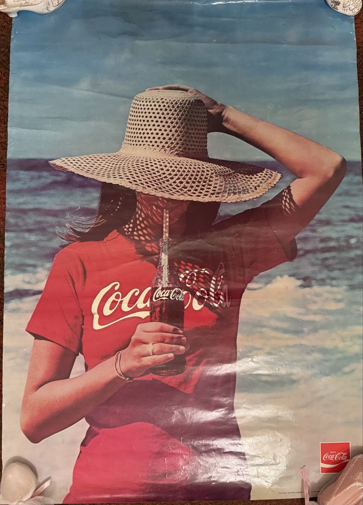 Posters Coca-Cola anos 70 ou 80