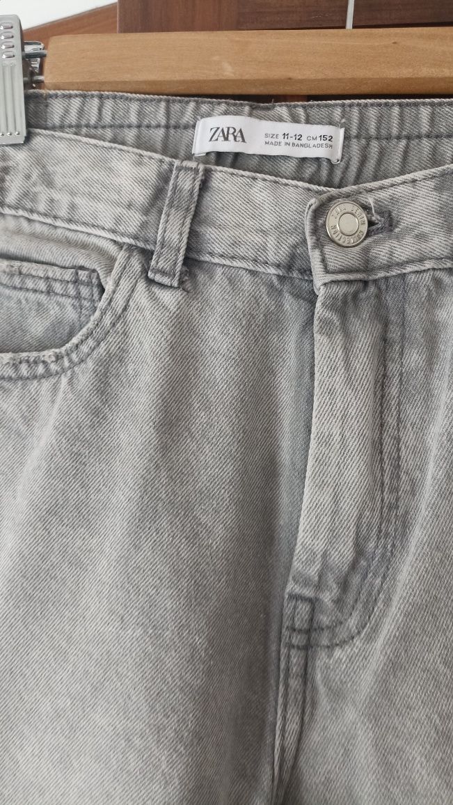 Jeans cinza Zara menina 11-12A