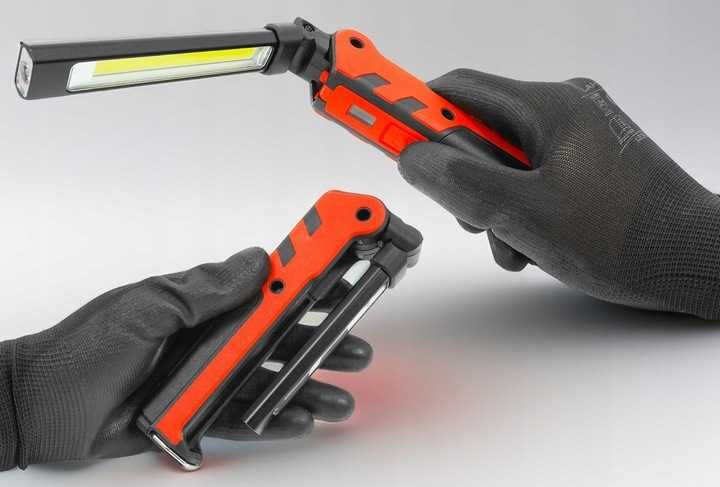 Mocna lampka robocza latarka warsztatowa  LAMPA Z MAGNESEM USB