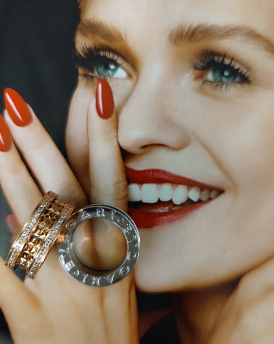 Pierścionek obrączka jak Bvlgarii_ rozm USA 8