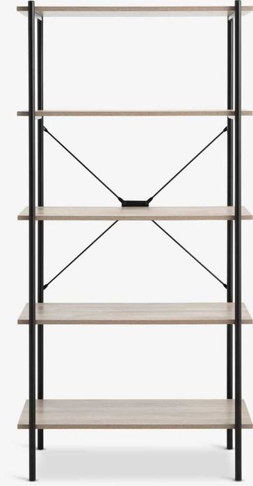 Стелаж VANDBORG 5 поличок дуб/чорний