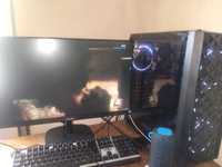 PC GAMING mais MONITOR ACOMPANHADO DE MICROFONE  E INTERFACE POR 1300