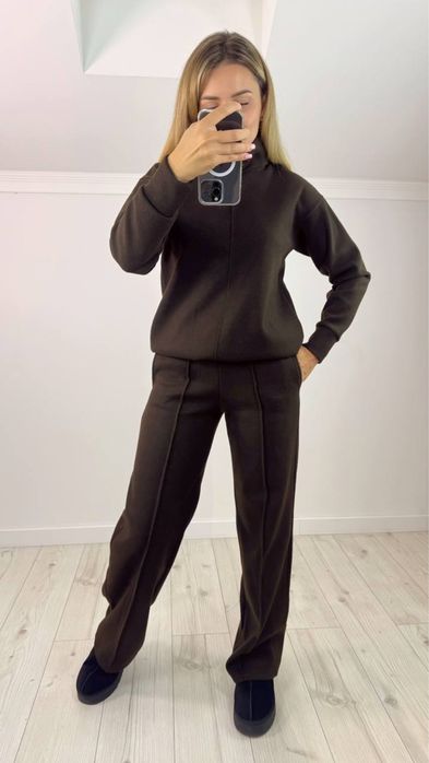 Женский теплый костюм ангора 42-52 графит,шоколад,беж Жіночий костюм