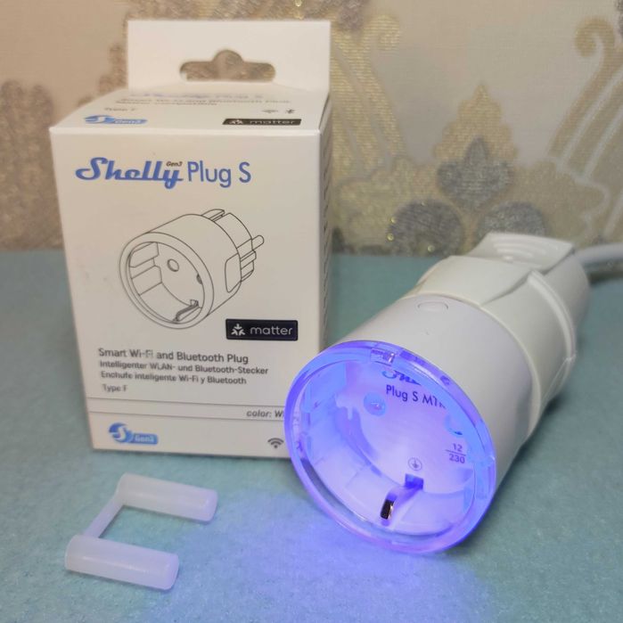 Розумна розетка Shelly Plug S Gen3 12 А