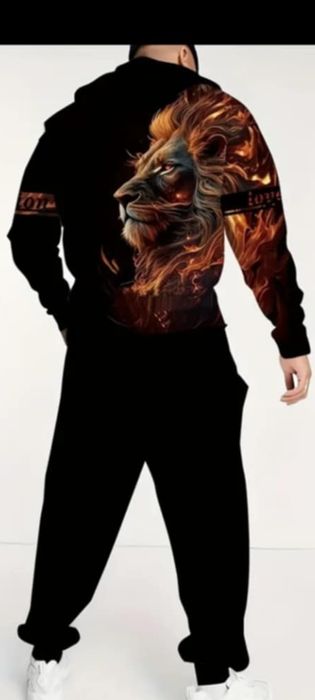 Чоловічий спортивний костюм з 3 D малюнком