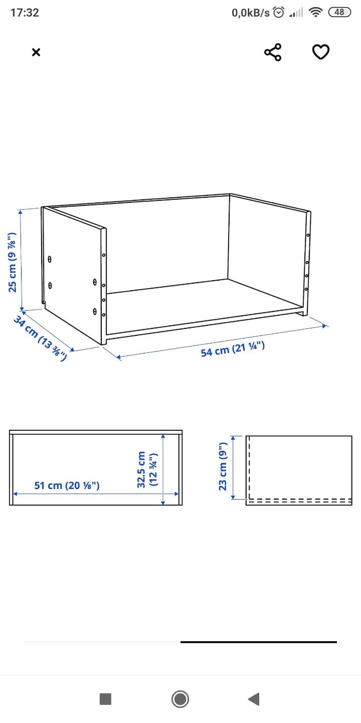 Ikea Besta Nowa szuflada biała