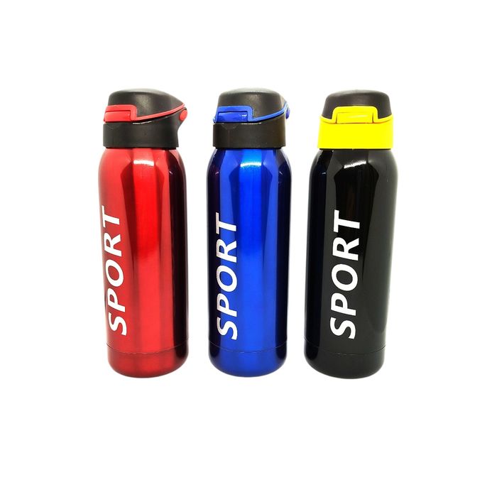 Термос термопляшка 350 мл SPORT з трубочкою металева для школи спорту