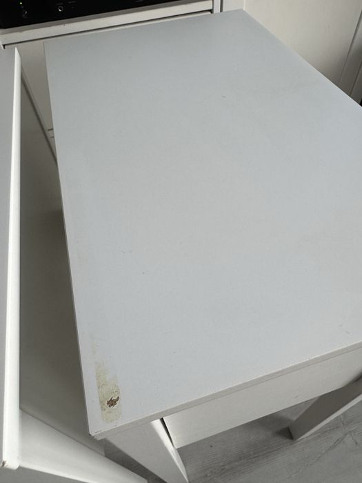 2x Szafka/stolik nocna wąska 30cm Ikea Nordli biała