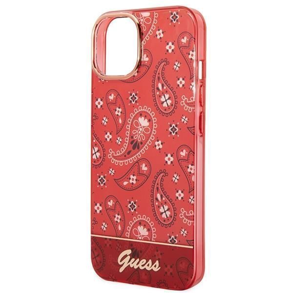 Etui Guess Bandana Paisley dla iPhone 14 Plus 6,7" - Czerwony