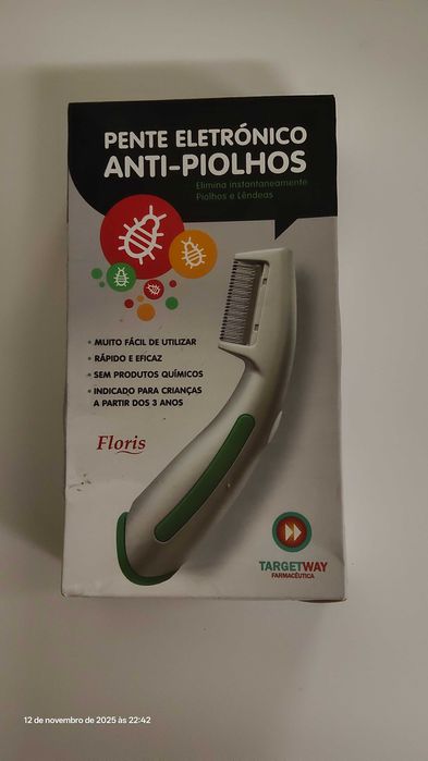 Pente eletrônico anti piolhos
