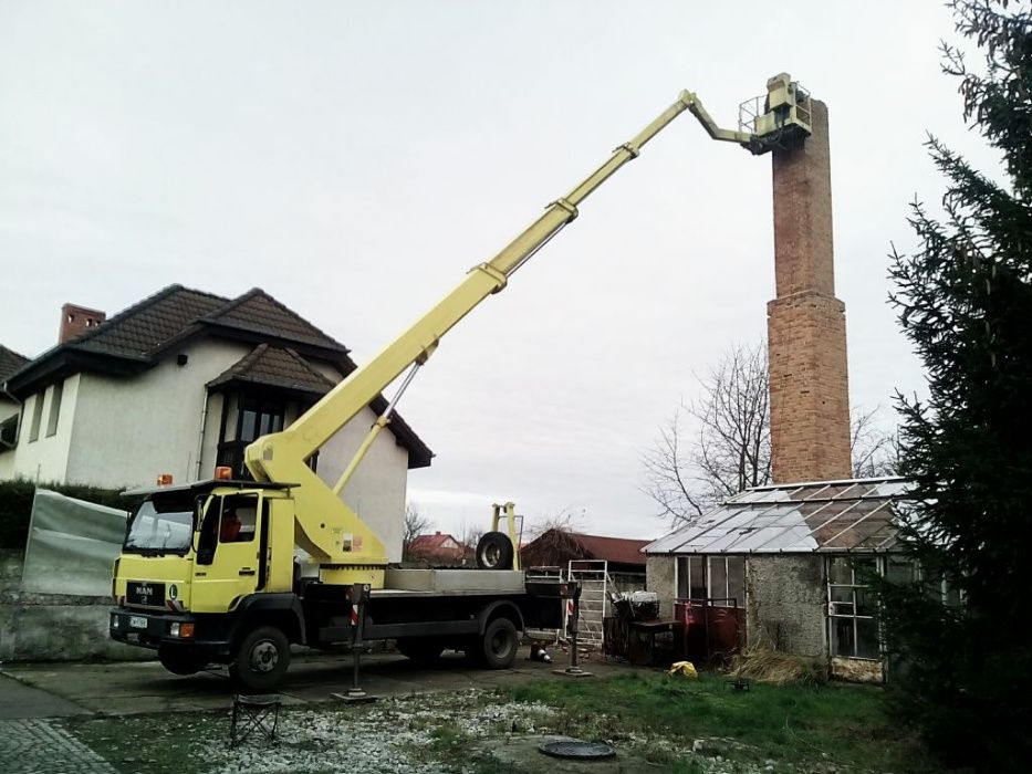 Prace dekarskie, wycinka drzew, czyszczenie rynien, podnośnik koszowy