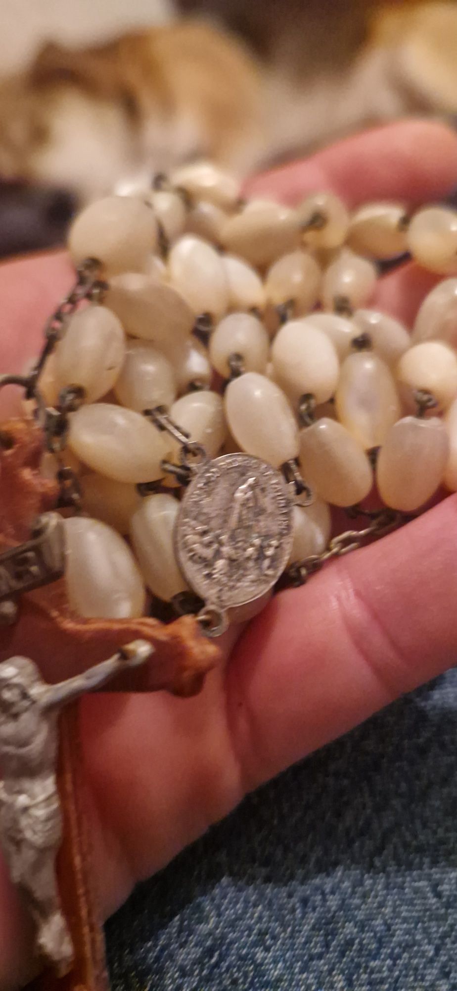 Terço nossa senhora madrepérola