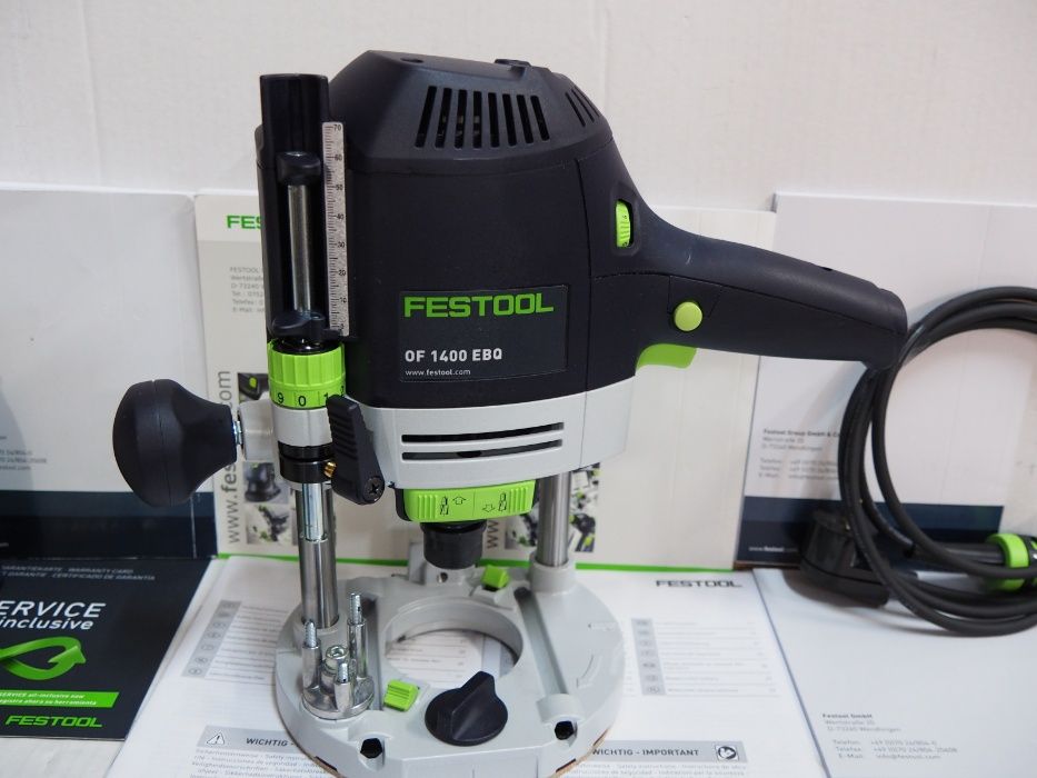 Frezarka FESTOOL OF 1400 EBQ-PLUS tulejka 12mm protool kabel 4m