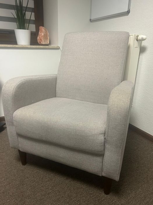 Fotel krzesło szary jysk gedved