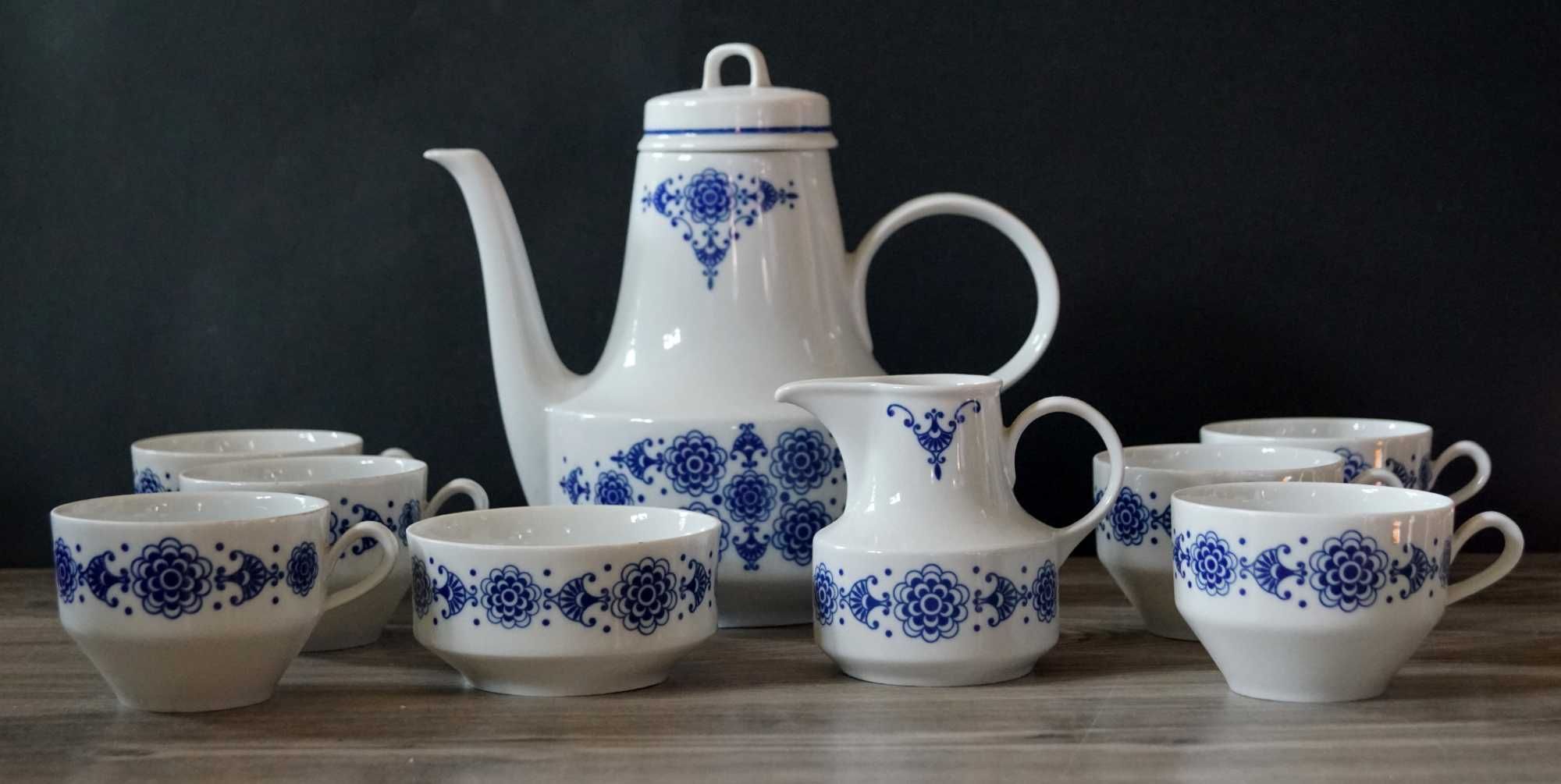 Porcelana Henneberg 1777 Echt Kobalt : piękny serwis