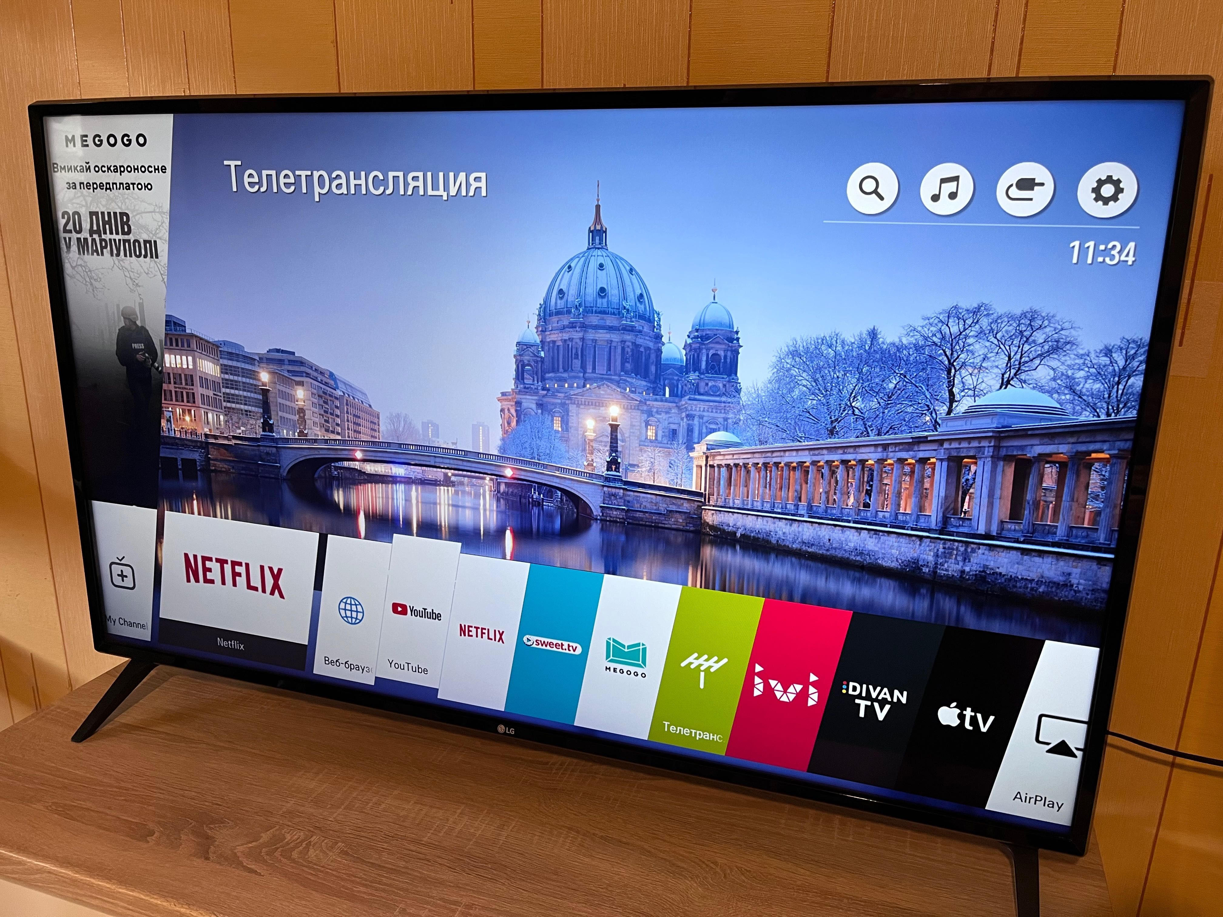 Телевізор LG 49дюймів