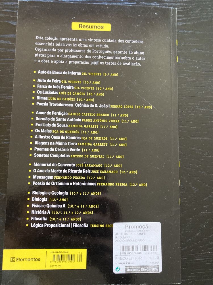 Resumos auto barca do inferno